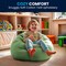 Flash Furniture Bean Bag Chair, 30 in W 30" L 18" H DG-BEAN-SMALL-SOLID-GRN-GG - alternate 7
